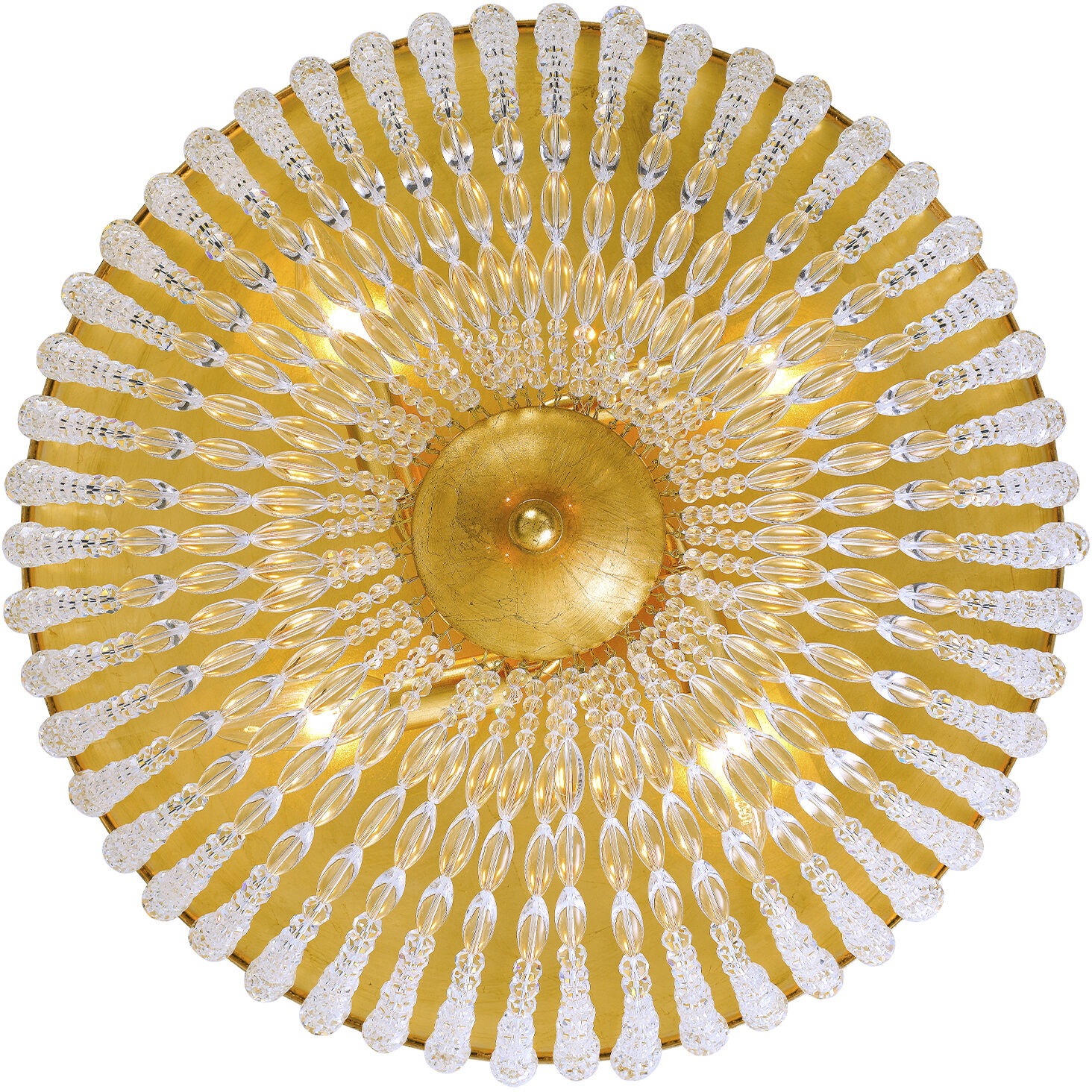 Rylee 4 Light 18.5 inch Antique Gold Flush Ceiling Light