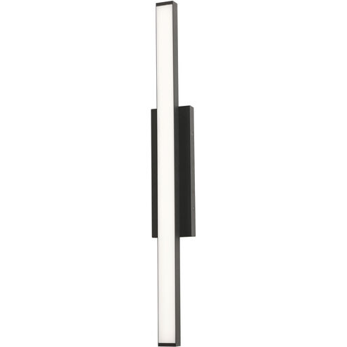 Gale LED 36 inch Textured Black Outdoor Wall Sconce