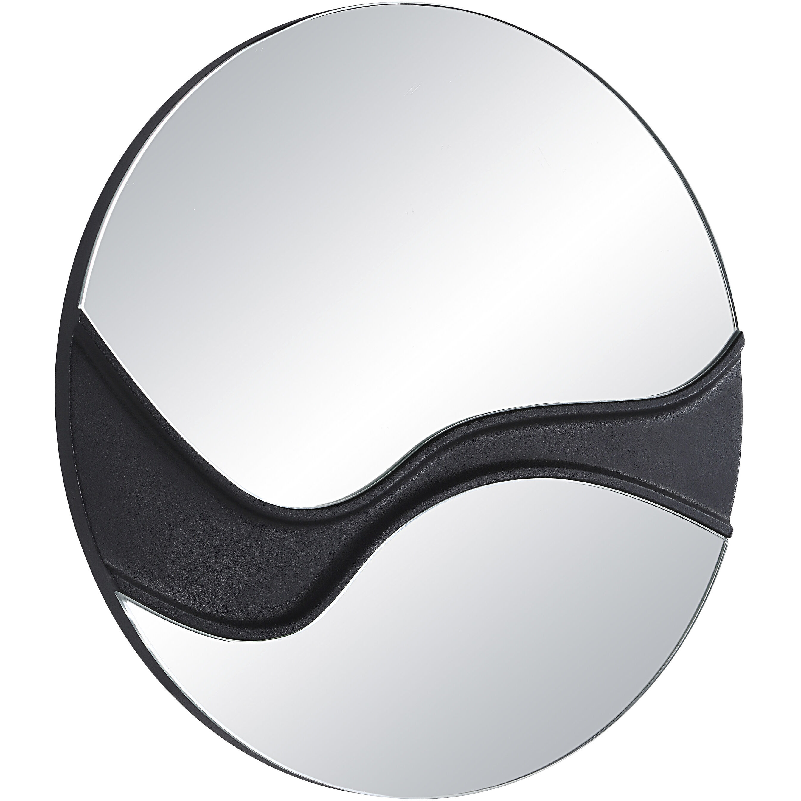 Dansk 24 X 24 inch Textured Matte Black Wall Mirror