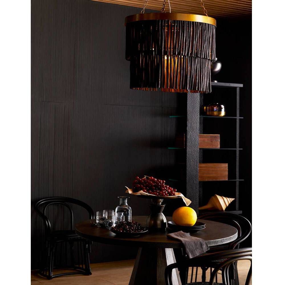 Arya 3 Light 27 inch Antique Brass Pendant Ceiling Light