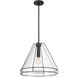 Lorenth 1 Light 18 inch Dark Matte Black Pendant Ceiling Light