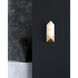 Caesar LED 4.63 inch Vintage Brass Bath Vanity Light Wall Light in Vintage Brass and Alabaster