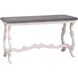 Volume 54 X 38 inch Antique White with Antique Smoke Console Table