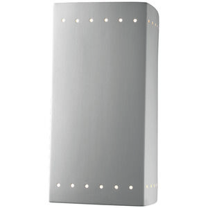 Ambiance Rectangle LED 13.5 inch Hammered Copper Outdoor Wall Sconce, Large