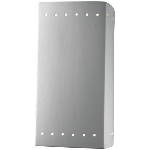 Ambiance Rectangle 1 Light 13.5 inch Bisque Outdoor Wall Sconce, Large