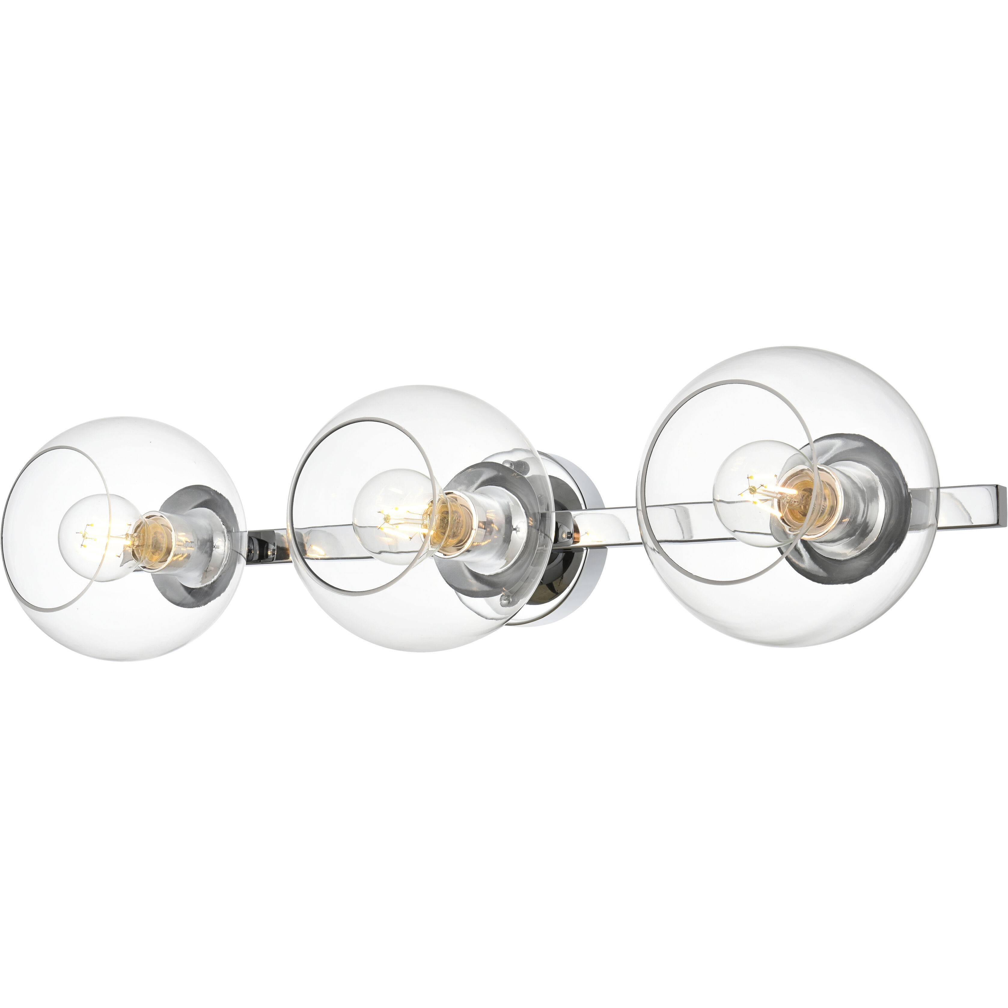 Rogelio 3 Light 27 inch Chrome Bath Sconce Wall Light