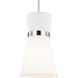 AERIN Clark 1 Light 9.75 inch Brushed Nickel Pendant Ceiling Light