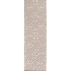 Seabrook 66 X 42 inch Neutral and Blue Area Rug, Wool