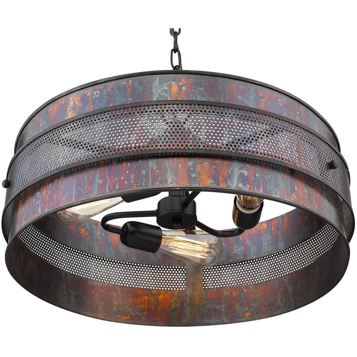 Ryker 3 Light 21 inch Bronze Patina Pendant Ceiling Light