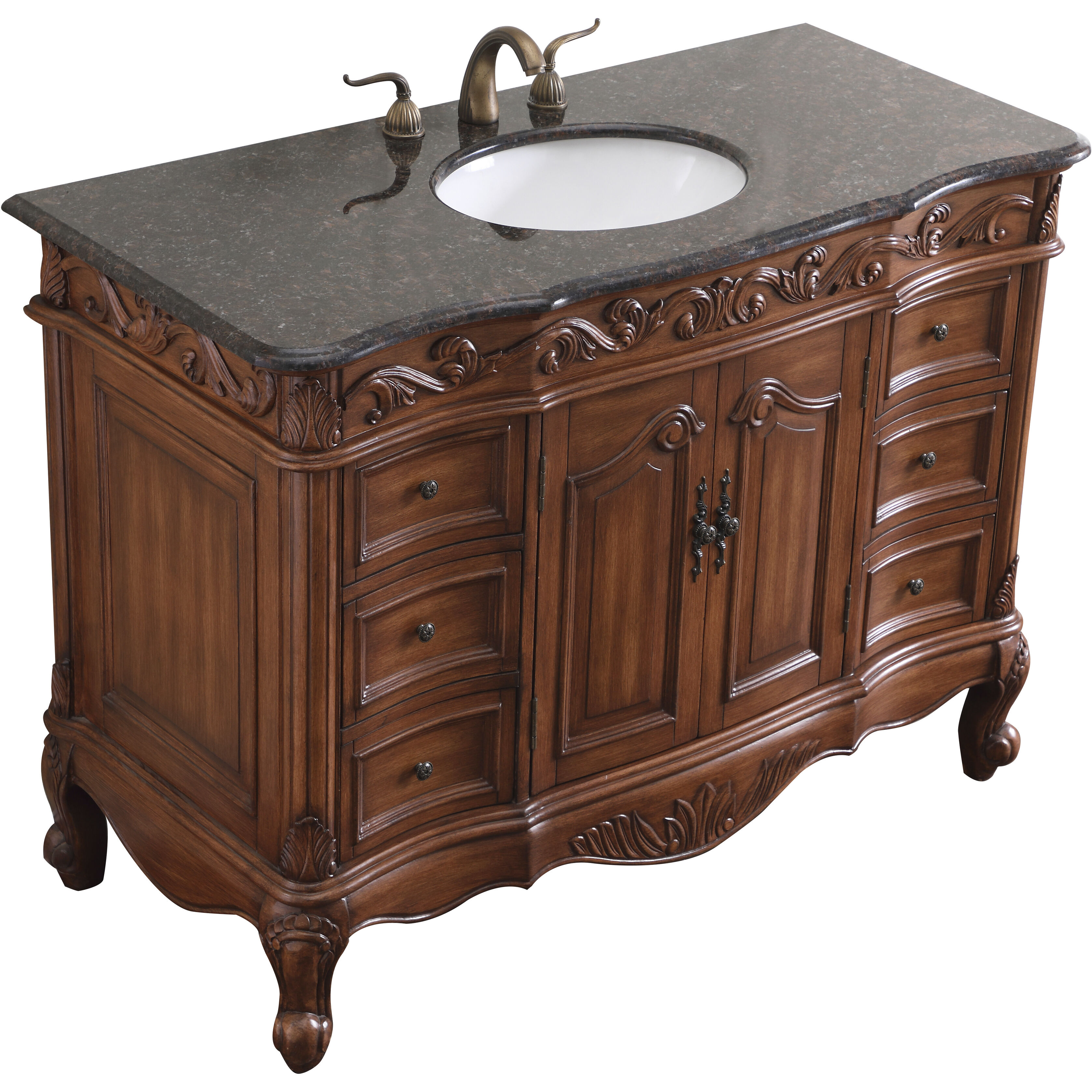 Oakland 48 X 22 X 36 inch Teak Vanity Sink Set