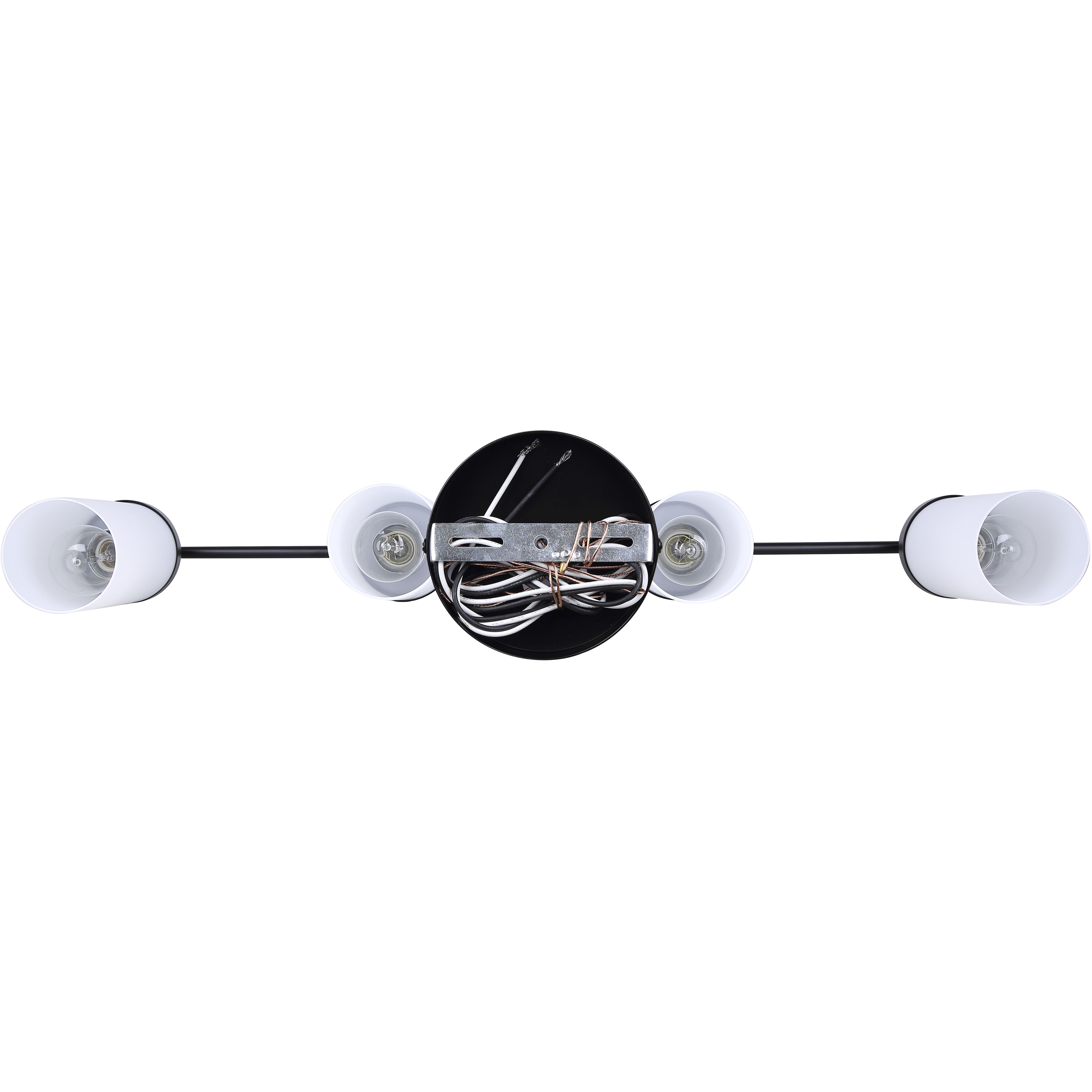 Malloy 4 Light 23.25 inch Matte Black Chandelier Ceiling Light