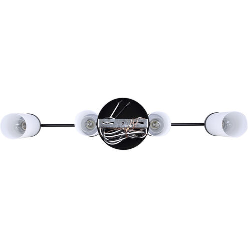 Malloy 4 Light 23.25 inch Matte Black Chandelier Ceiling Light