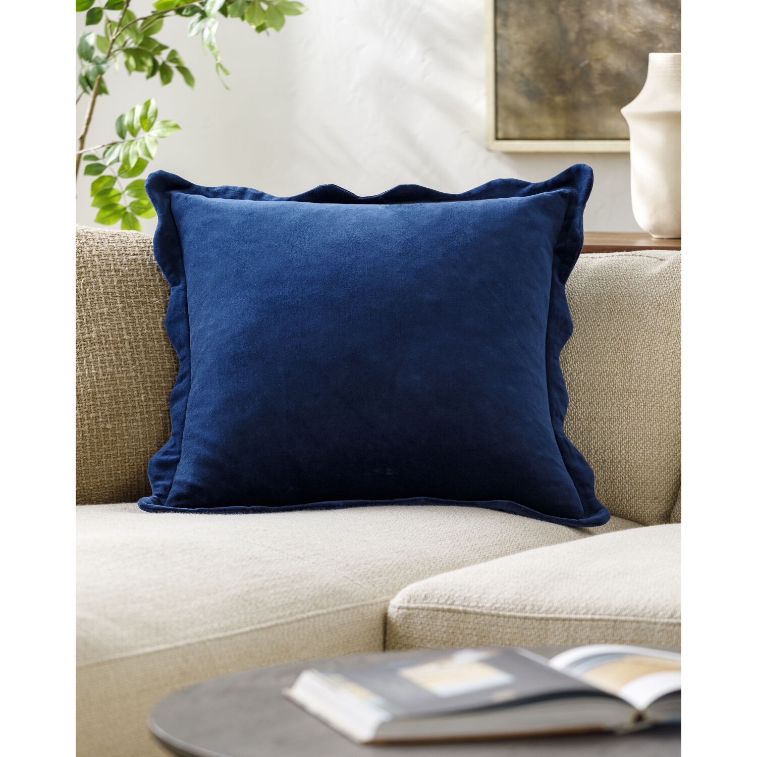 Effervescent 20 X 20 inch Blue Accent Pillow