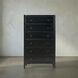 Hampton Hand Rubbed Black Dresser, Tall Boy