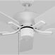 Linden Outdoor 44 44 inch Matte White Indoor/Outdoor Ceiling Fan