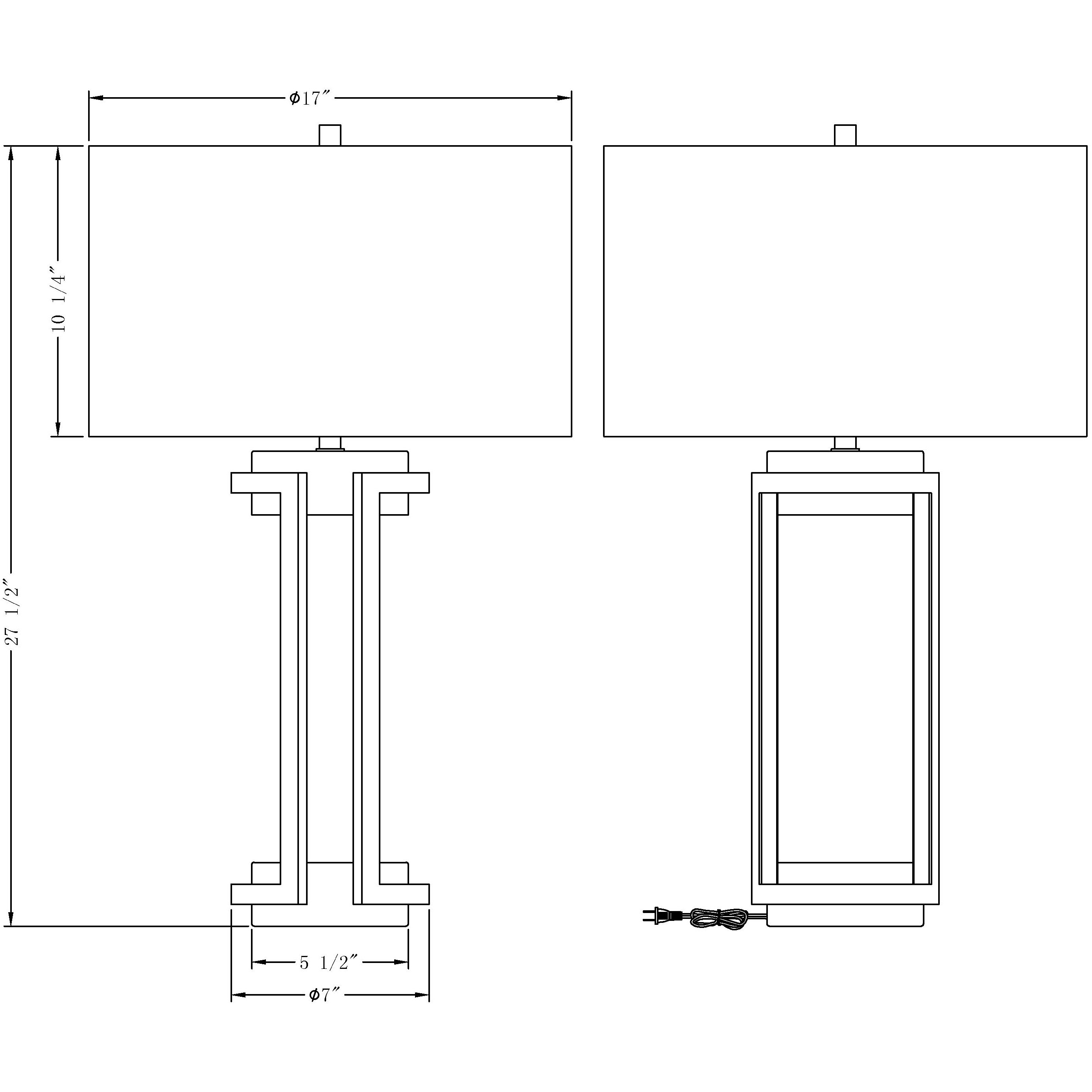 Carmel 27.5 inch 150.00 watt Antique Brass and Black Matte Table Lamp Portable Light