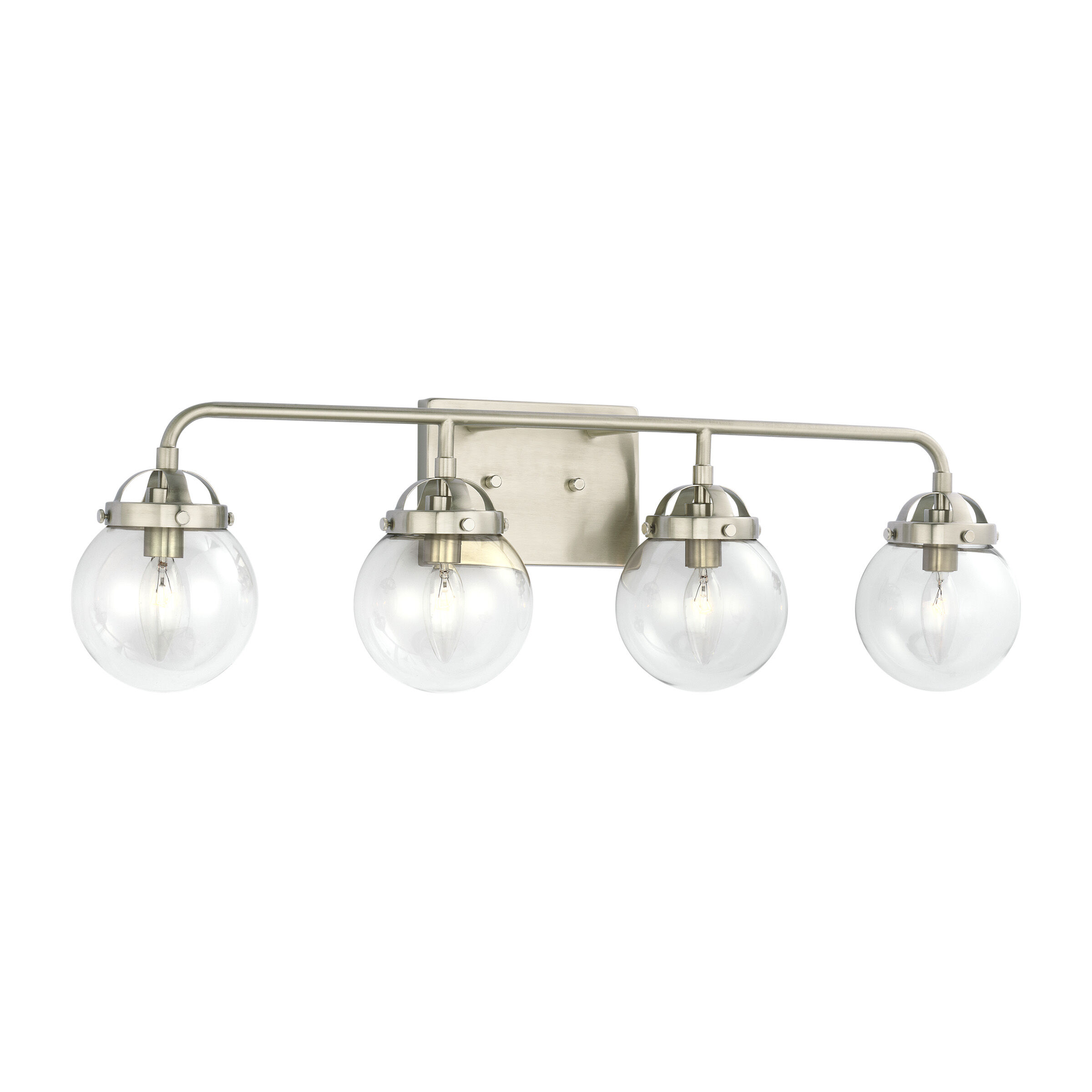 Bryce 4 Light 30 inch Brushed Nickel Bath Vanity Wall Sconce Wall Light