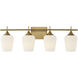 Octave 4 Light 28.75 inch Warm Brass Bathroom Vanity Light Wall Light, Essentials