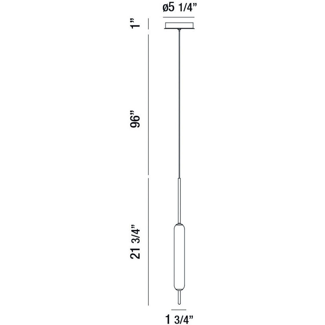 Cumberland LED 5.25 inch Gold Pendant Ceiling Light