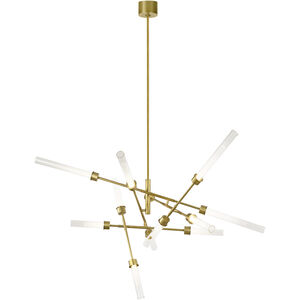 Sean Lavin Linger LED 52.3 inch Natural Brass Chandelier Ceiling Light, Integrated LED