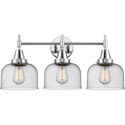 Caden 3 Light 26 inch Polished Chrome Bath Vanity Light Wall Light in Seedy Glass