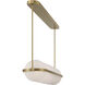 Vanderlane LED 49.5 inch Legacy Brass Linear Chandelier Ceiling Light