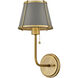 Clarke LED 7.25 inch Lacquered Dark Brass Sconce Wall Light