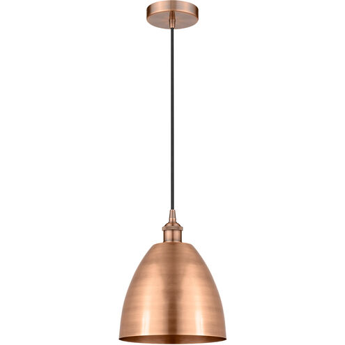 Edison Dome 1 Light 9 inch Antique Copper Mini Pendant Ceiling Light