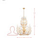 Petal Court 12 Light 32 inch French Gold Chandelier Ceiling Light