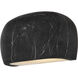 Riven 1 Light 9 inch Black Marquina ADA Sconce Wall Light