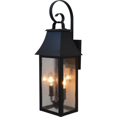 Orpington 2 Light 20 inch Antique Copper Outdoor Wall Mount in Clear