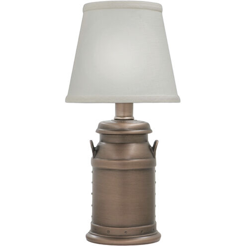 Ellie 13 inch Antique Old Bronze Mini Lamp Portable Light