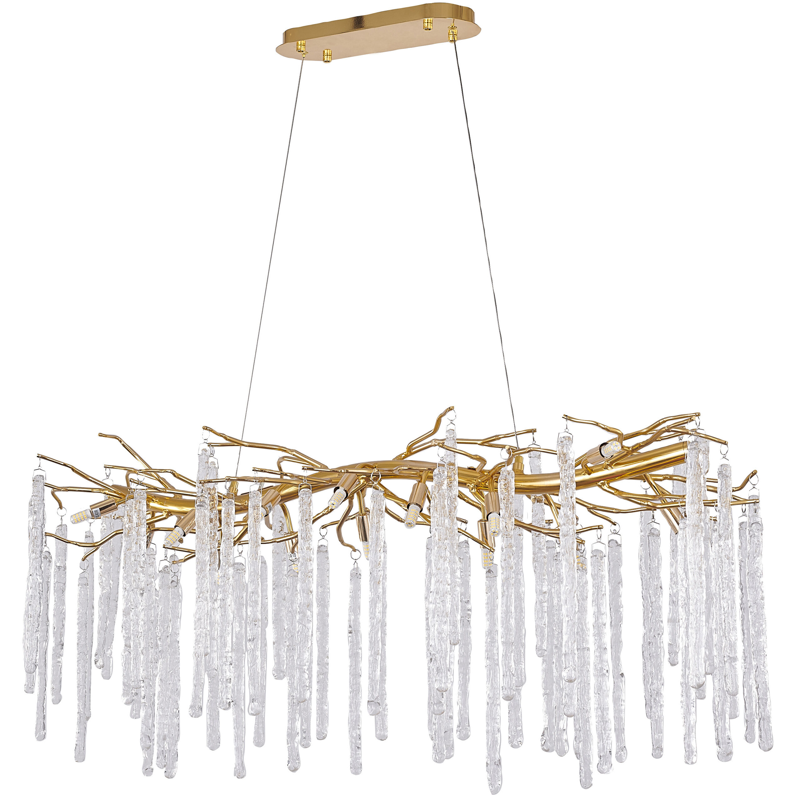 Canada 16 Light 11.8 inch Gold Chandelier Ceiling Light