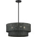 Weavington 4 Light 21 inch Black Pendant Chandelier Ceiling Light