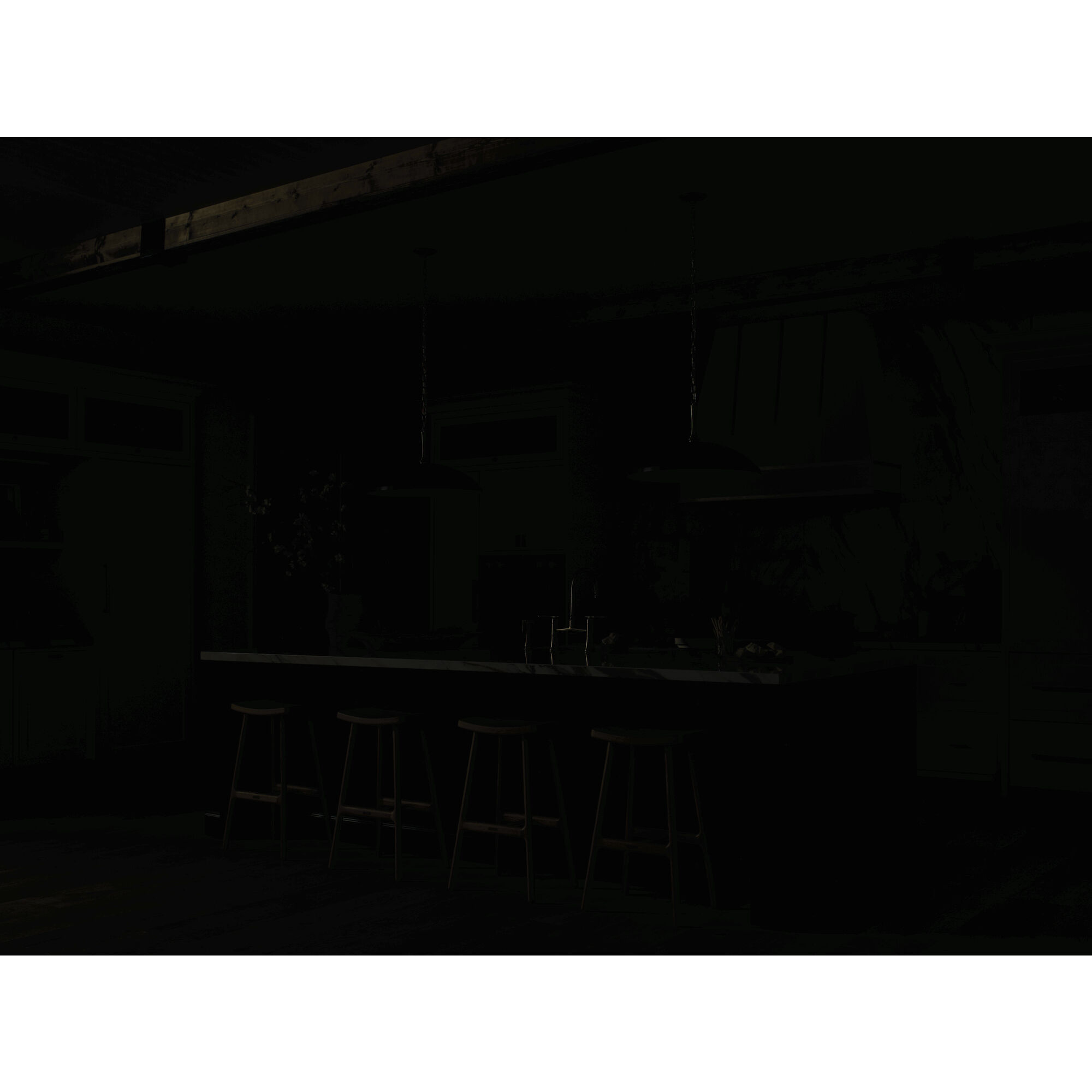 Delarosa 1 Light Black Pendant Ceiling Light