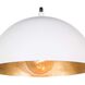 Sigmund 1 Light 15 inch White Pendant Ceiling Light, Small