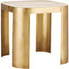 Sev 20.5 X 19.75 inch Natural/Gold Accent Table