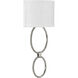 LED Shaded Sconce LED 14 inch Brushed Nickel ADA Wall Sconce Wall Light, Progress LED