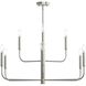 Reines 9 Light 32 inch Brushed Nickel Chandelier Ceiling Light