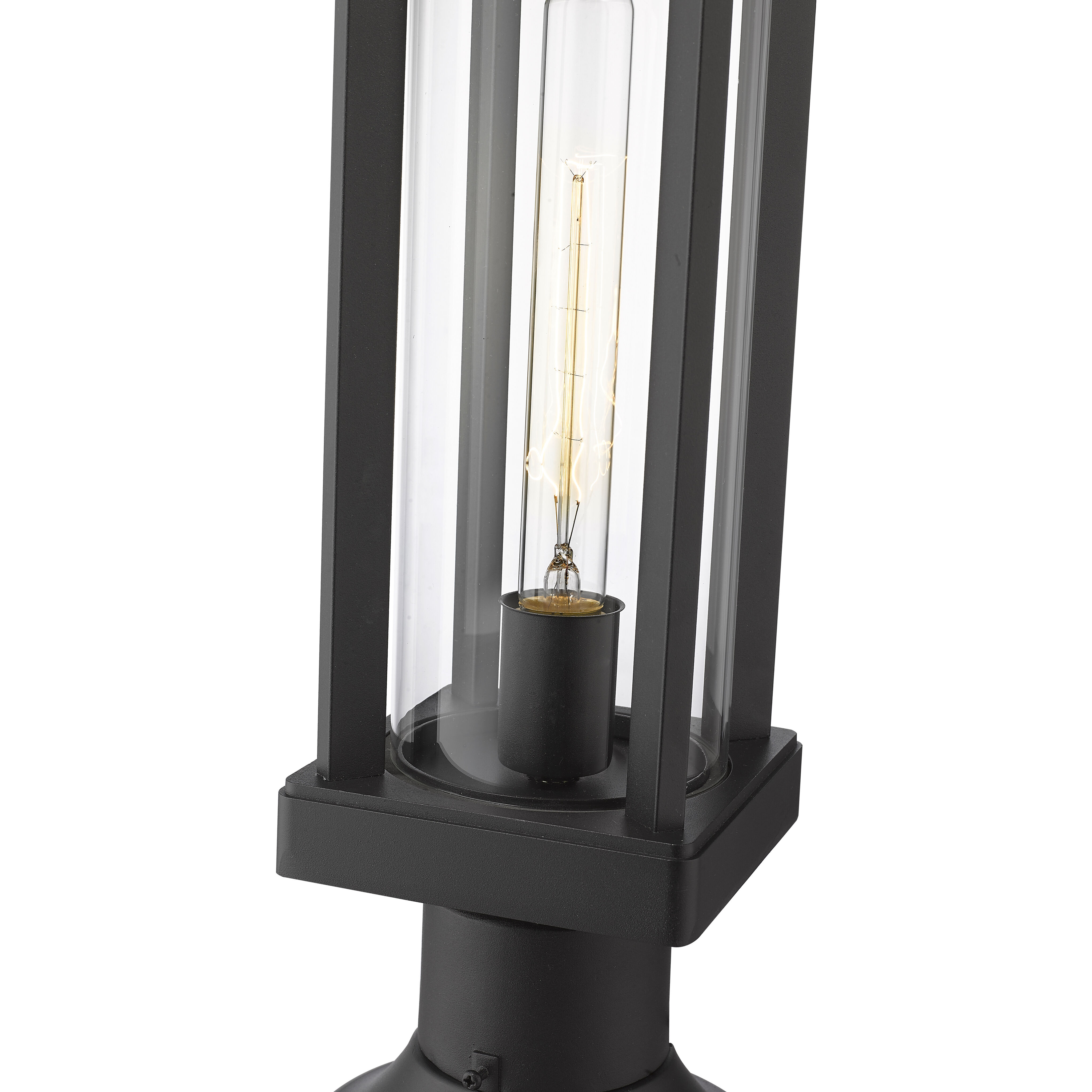 Glenwood 1 Light 16 inch Black Outdoor Pier Mounted Fixture