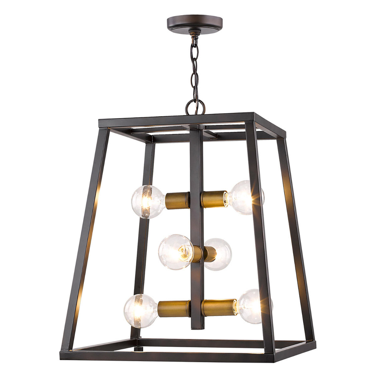 Tiberton 6 Light 19 inch Oil Rubbed Bronze Foyer Pendant Ceiling Light