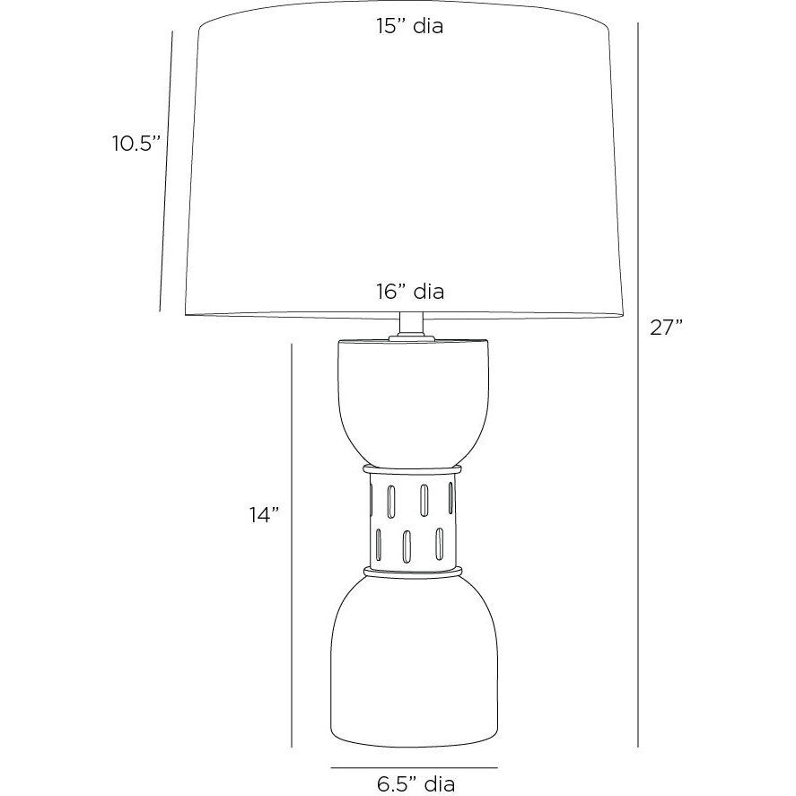 Dalton 150.00 watt Black Table Lamp Portable Light