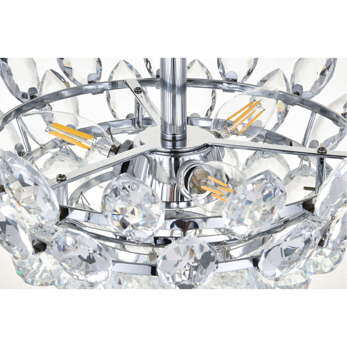 Emilia 3 Light 14 inch Chrome Flush Mount Ceiling Light