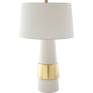 Iolani 28.75 inch 100 watt White Table Lamp Portable Light