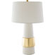 Iolani 28.75 inch 100 watt White Table Lamp Portable Light