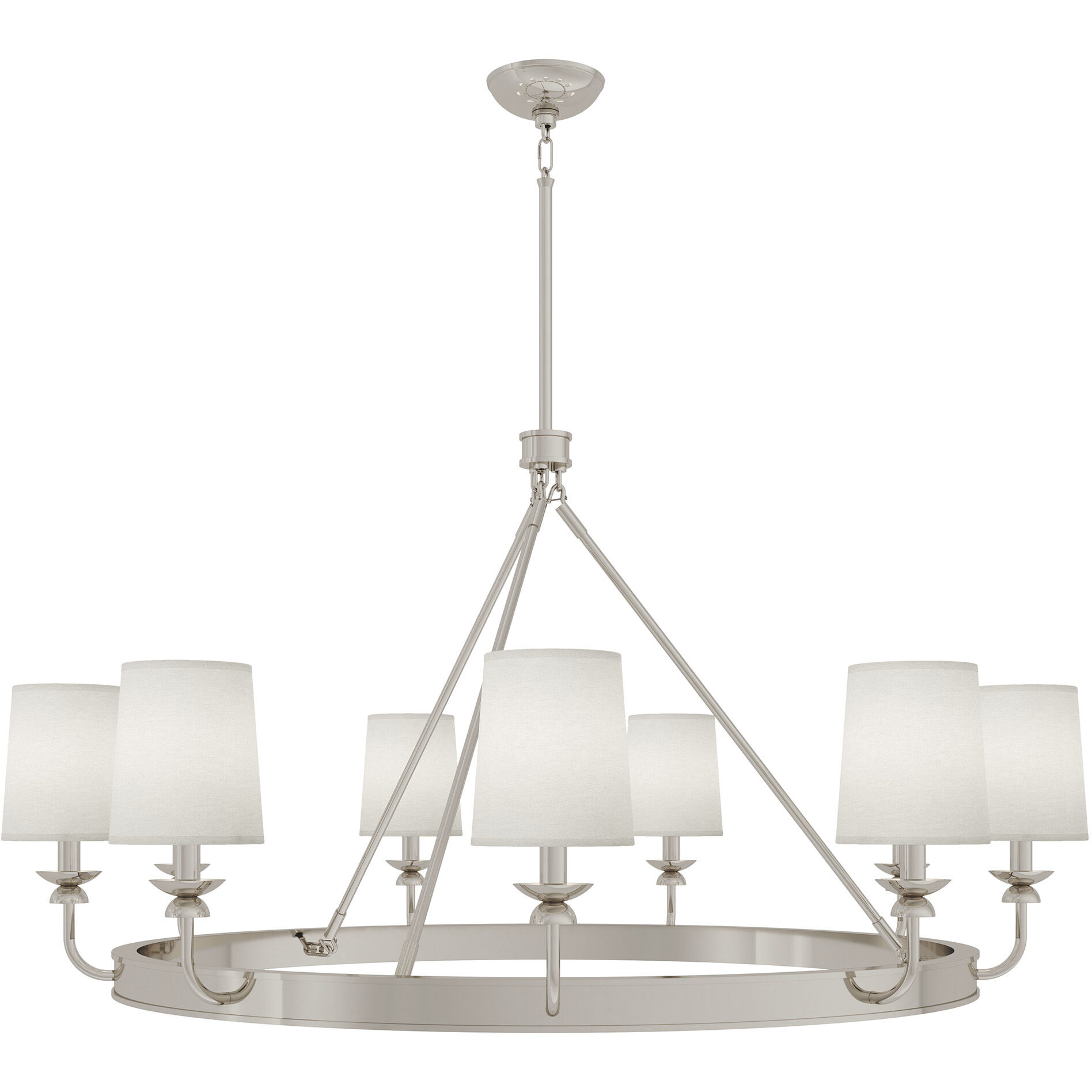 William 9 Light 48.75 inch Polished Nickel Chandelier Ceiling Light