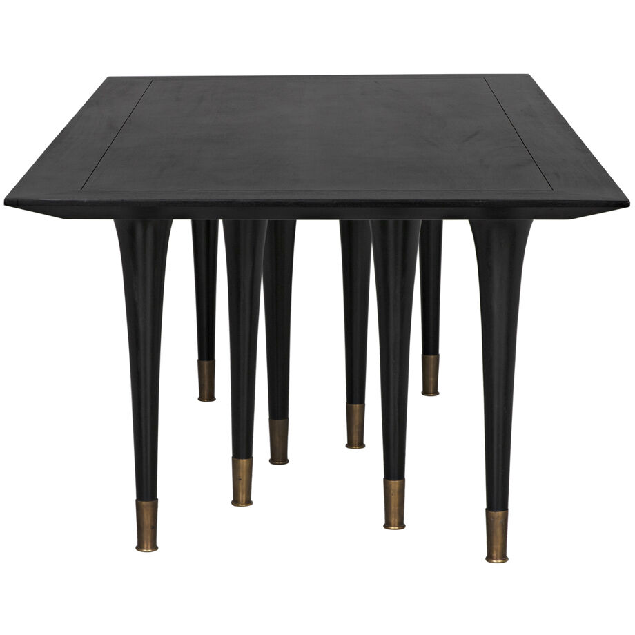 Romeo 95 X 42 inch Hand Rubbed Black Dining Table