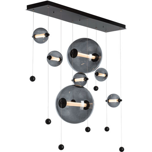 Abacus LED 49 inch Dark Smoke Double Linear Pendant Ceiling Light in Abacus Cool Grey, Double