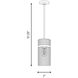 Drew & Jonathan Liouet 1 Light 7 inch Brushed Nickel Pendant Ceiling Light, Small