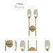 June Wall Sconce Wall Light in Winter Brass